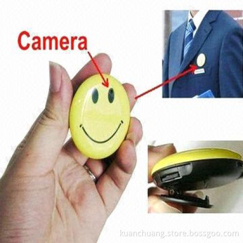 Smiley Face Hidden CCTV Camera with Portable DVR, Mini Hidden PC Camera and TV-out Function